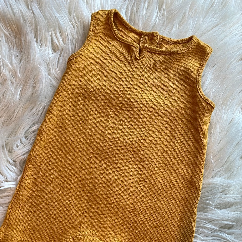 OmiJo Mustard Romper